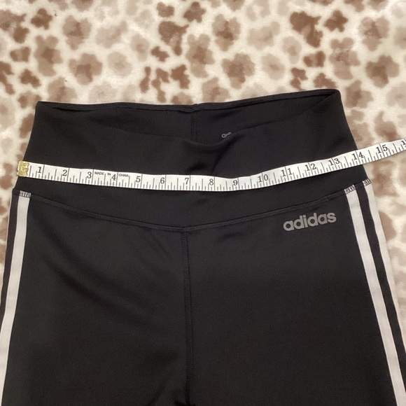adidas Climalite 3-Stripe Leggings, Size M - Picture 7 of 11